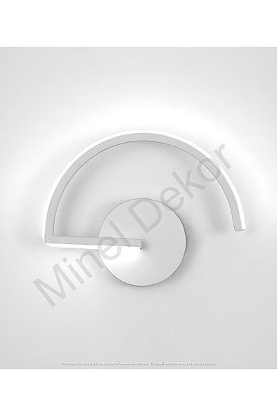 MİNEL DEKOR LED LIGHTING Vigo Model LED Sconce - White Slotted Bedside, Modern Decorative Lighting Chandelier