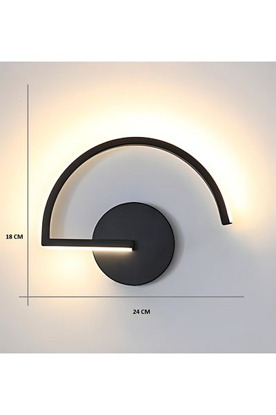 MİNEL DEKOR LED LIGHTING Vigo Model LED Sconce - White Slotted Bedside, Modern Decorative Lighting Chandelier