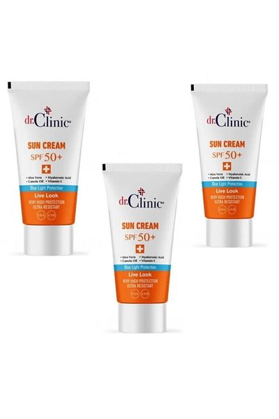 Dr. Clinic Spf50+ Sunscreen Set of 3 50 ml