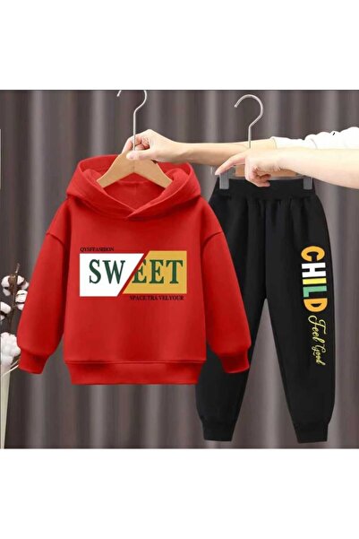 BENQE KİDS PAMUK TASARIM SWEET CHILD ERKEK ÇOCUK EŞOFMAN TAKIMI