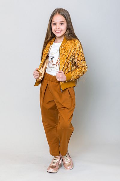 incity Girl's Sequin Zippered Jacket