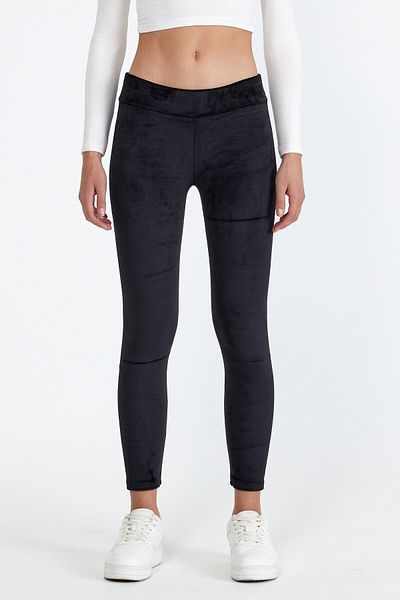 BANEGA Women's Lycra Basic Collecting Velvet Black Tights