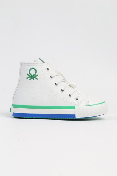 Benetton ® |   BN-30773 - 3394 Alb Verde - Pantofi sport pentru copii