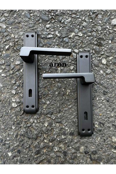 ARON SOFUOĞLU PRISM MODEL LUXURY PHOENIX WITH MIRROR (MATT ANTHRACITE) ROOM DOOR HANDLE ALUMINUM / STEEL