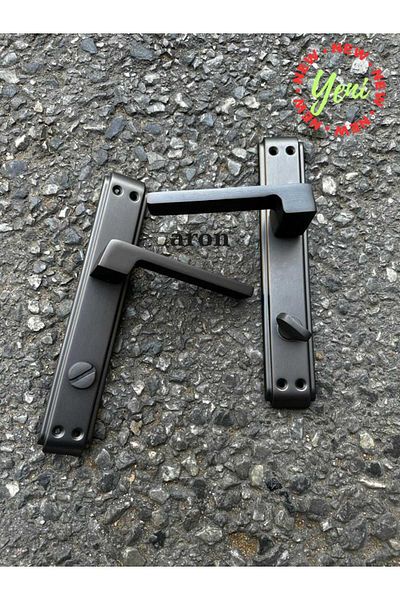 ARON SOFUOĞLU PRISM MODEL LUX ANKA WITH MIRROR (MATT ANTHRACITE) BATHROOM-WC (LEFT) DOOR HANDLE ALUMINUM / STEEL