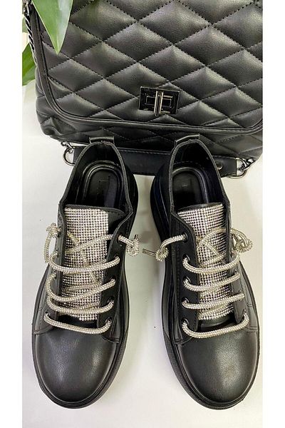 PUNTO 261079 Jewelled Lace-Up Sneakers