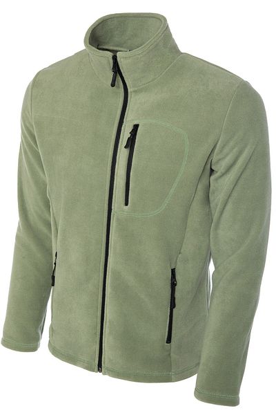 GHASSY CO. Men's Pro Windproof 5-Pocket Outdoor Full Zipper Fleece Jacket