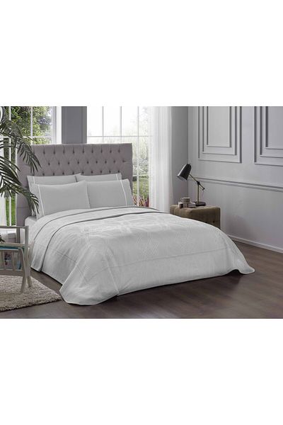 Taç Single Jacquard Pique Set Parker Grey 180 Cm X 250 Cm