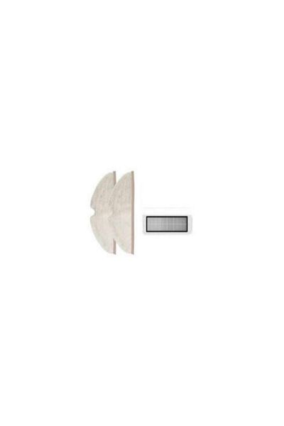 Roborock Pure-s5 Max Accessory Set - 2 Full Surface Fiber Mop Cloth and 1 Hepa Filter