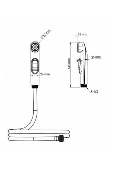 İZYAPI Shut-off Chrome Plated Bidet