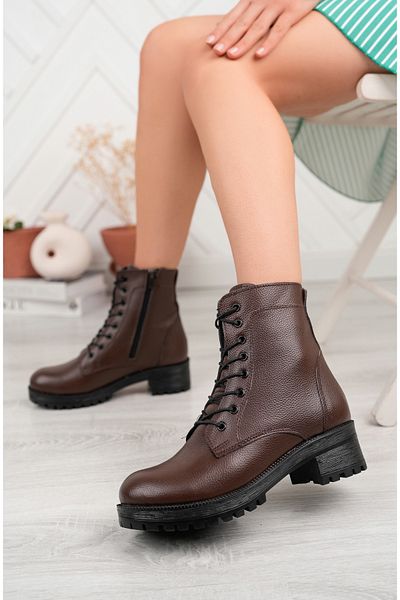 Deri Expres Γυναικείο Δερμάτινο Casual Bootie - KCM-0035