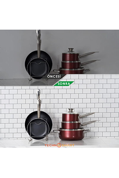 TechnoSmart 3d Kendinden Yapışkanlı 30×30cm Kaplama Seramik Görünüm Beyaz Duvar Sticker Mutfak Banyo