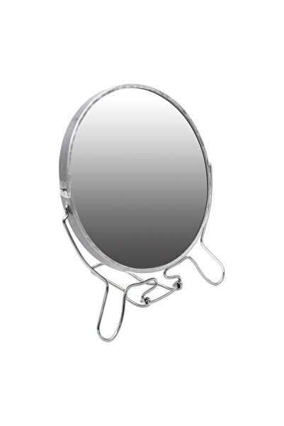 Bella House Çift Yönlü Büyüteçli Makyaj Aynası Gri 6" K-4528