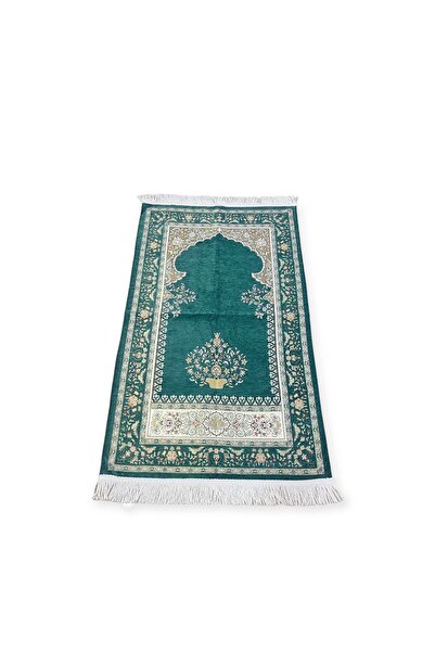 hicazavm Kaliteli lüks astarlı burgu püskül goblen kadife şönil seccade