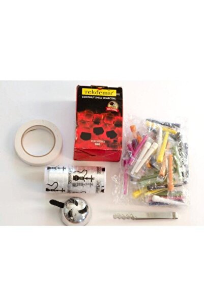 luxhookahhouse 1kg Tekdemir Nargile Kömürü- 50sipsi - Bant - Rulo Folyo - Maşa