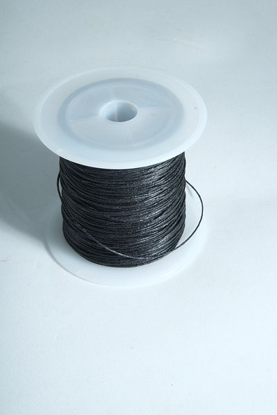 Eskişehir hobi sanat Καθαρό λινό κερωμένο σχοινί 0,5 mm 50 μέτρα Δερμάτινο ράψιμο Σχοινί κοσμήματος Σχεδιασμός Σέλας
