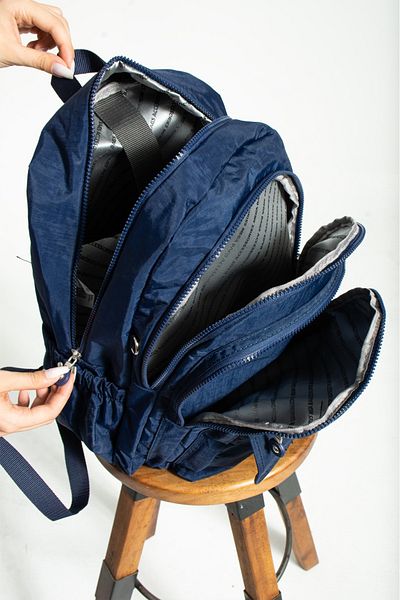 MEGA BAG Rucsac cu mai multe compartimente din țesătură impermeabilă Crinkle
