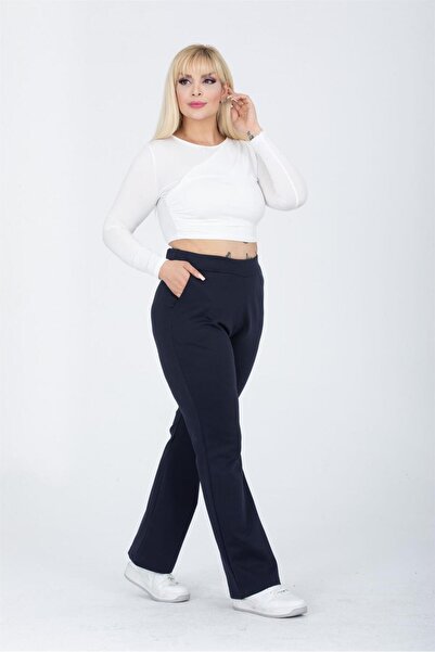 EMEZ Navy Blue Pocket Steel Fabric Trousers