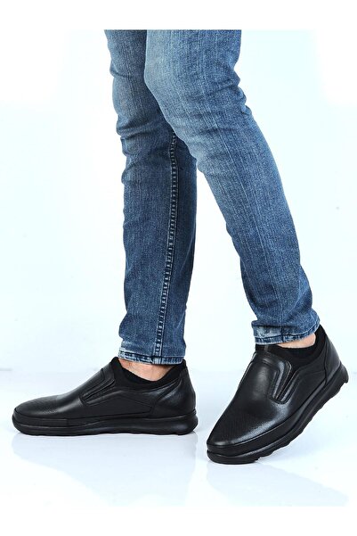 Tardelli 3738 Pantofi casual pentru bărbați din piele de cauciuc neagră