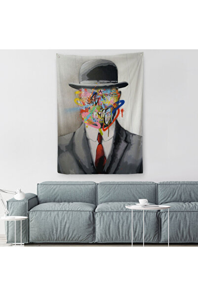 Harita Sepeti رينيه ماغريت اللوحة الشهيرة "ابن الإنسان" الكتابة على الجدران ف...