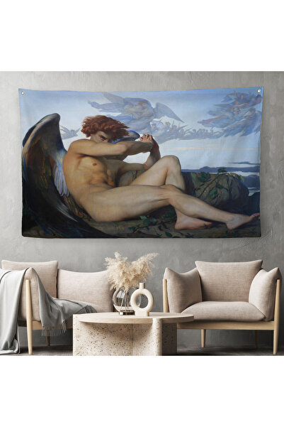 Harita Sepeti Alexandre Cabanel Fallen Angel's Eyes Kanvas Duvar Sanatı, Klas...