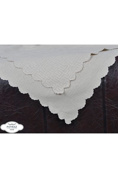 POYRAZ Matte Patterned Chenille Stone Double Sided Sofa Sofa Bed Cover Shawl