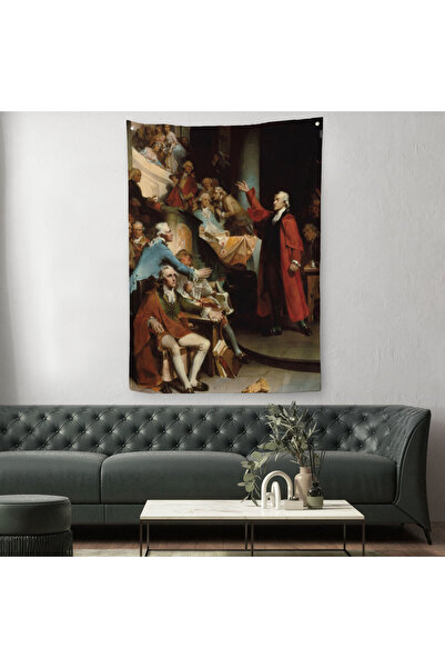 Harita Sepeti غطاء حائط باتريك هنري فيرجينيا بورجيس أمام المنزل - سجادة - 6408