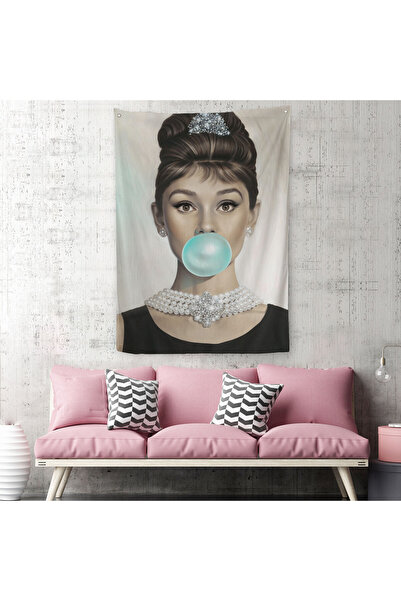 Harita Sepeti Audrey Hepburn zelena žvakaća guma dekorativna zidna obloga - T...