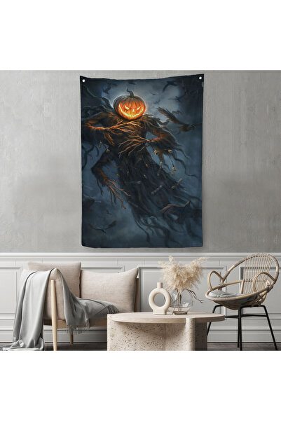 Harita Sepeti Halloween Helloven Decorative Wall Cloth - Carpet -6193