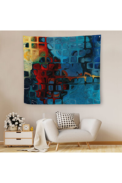 Harita Sepeti Кольорове скло, полотно, настінне покриття-килим-5883