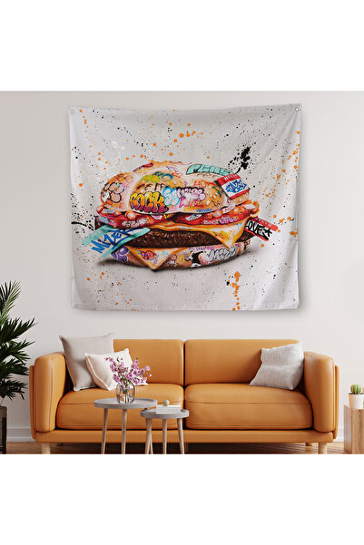 Harita Sepeti Hamburger grafiti na platnu za zidove - Tepih s, Banksy ulični ...