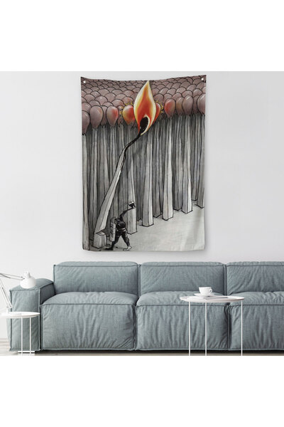 Harita Sepeti غطاء حائط Surreal يكفي الاستيقاظ لجميع النائمون - سجادة - 6070