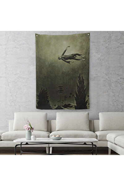 Harita Sepeti غطاء حائط شبح على أشجار فرانز سيدليك - سجادة ساحرة الهالوين -6381