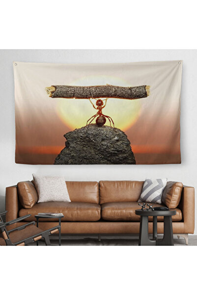 Harita Sepeti Сильна мураха на полотні, мураха, що піднімає дерево, мотивацій...