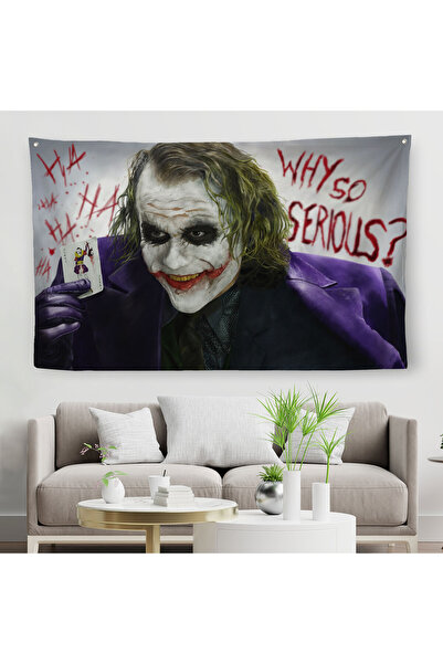 Harita Sepeti Why so Serious Joker Duvar Örtüsü-Halısı-6618