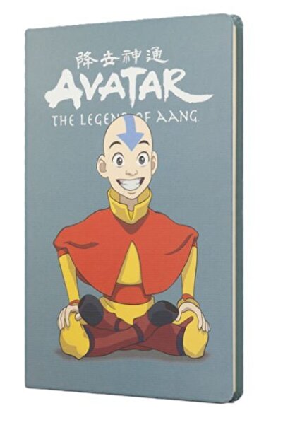 Mabbels Sert Kapak Avatar Aang Çizgisiz Butik Defter 15x21cm 80 Yaprak Gri