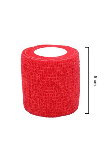 sayberk Kendinden Yapışkanlı Elastik Bandaj 5 x 4,5 Kırmızı