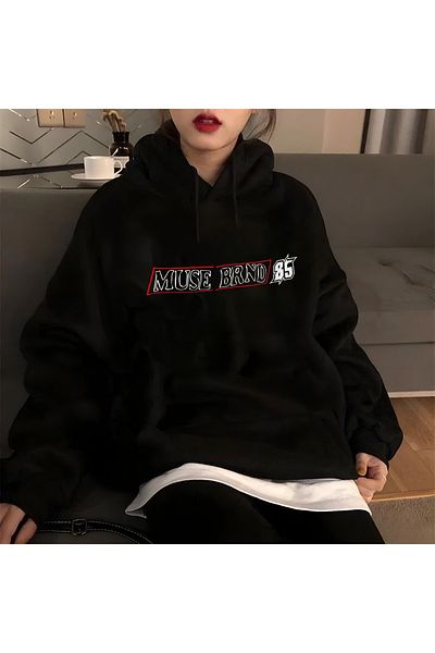 DEEFWEAR Hanorac cu glugă unisex cu imprimeu Hype Girl