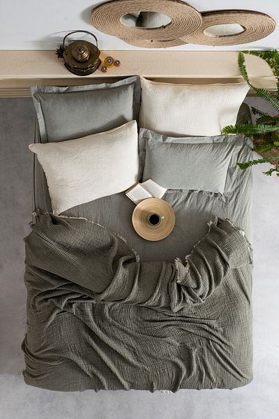 MYLASA HOME Двойно покривало за легло Double Face Planets с 4 слоя муселин 220x240 см