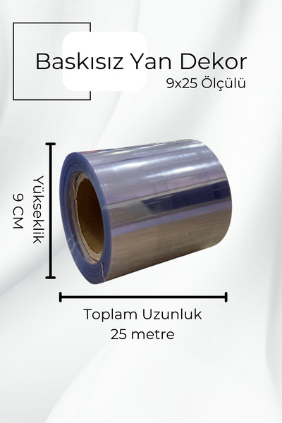 PASTRY PLANET Korinitta Baskısız Yan Dekor Jelatin 9cm*25 M