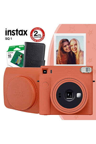 Fujifilm Instax Sq1 Terracotta Turuncu Fotoğraf Makinesi Ve Hediye Seti 2