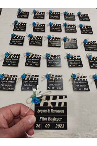 Evsay Nişan Hatırası Magnet Söz Nikah Düğün Hatırası Magneti 50 Adet