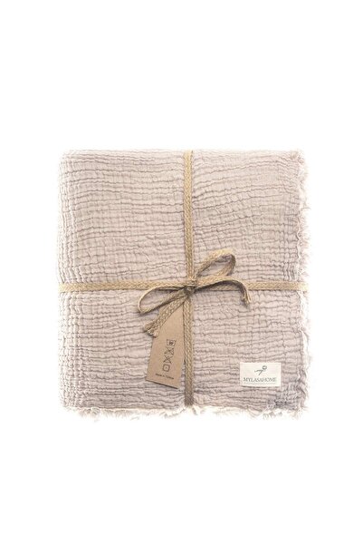 MYLASA HOME Double Face Planets 4 Katlı Müslin Yatak Örtüsü Tek Kişilik 160x220cm