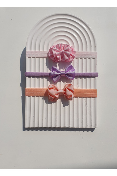 kalben accessories 3 Pieces Baby Headband - Hair Band - Pink Headband - Lilac...