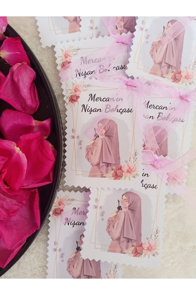 mercanmum Gelin Bohça Kartı Kişiye Özel 9 Adet (SİPARİŞ NO İLE BİZE MESAJ ATI...