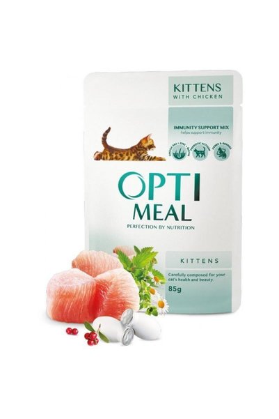 OptiMeal Kitten - Wet Super-Premium Food - Chicken - 85 g