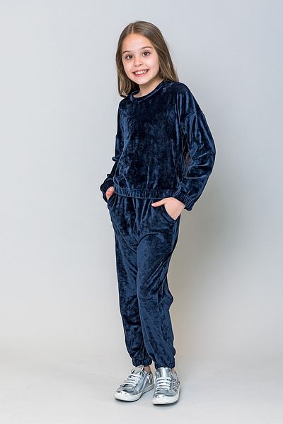 incity Girl's Velvet Jogger Sweatpants