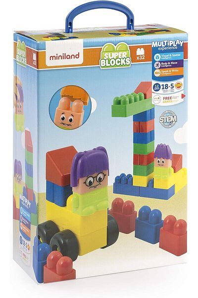 Miniland Super bloky 32 dílků