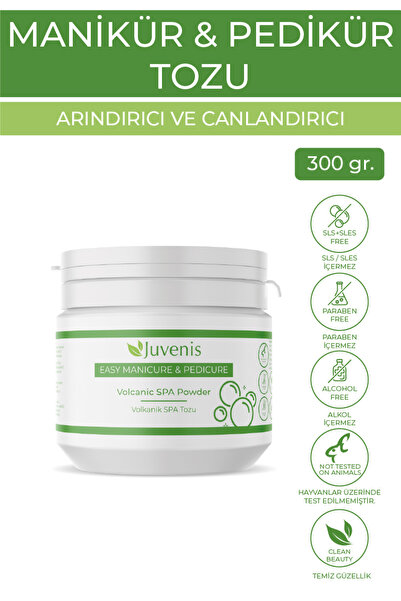 Juvenis Volcanic Spa Banyo Topu Tozu Yumuşatıcı Manikür Tozu Köpüklü Banyo To...