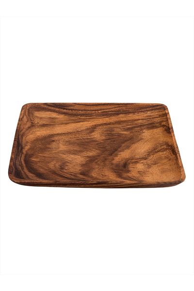 Paşabahçe Single Wooden Square Plate